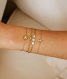 Bracelet ZAG Pardu Mix en acier doré
