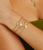 Bracelet ZAG Surbo en acier doré