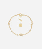 Bracelet Zag Salemi en acier doré