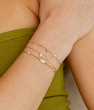 Bracelet ZAG Alia en acier doré
