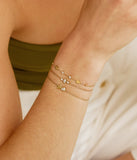 Bracelet ZAG Sciara en acier doré