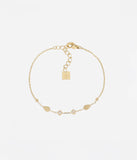 Bracelet ZAG Taverna en acier doré