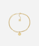 Bracelet ZAG Calca en acier doré