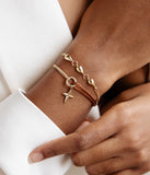 Bracelet ZAG Istrana en acier doré
