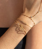 Bracelet ZAG Cassis en acier doré
