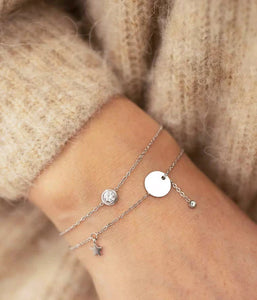 Bracelet ZAG Charm en acier doré