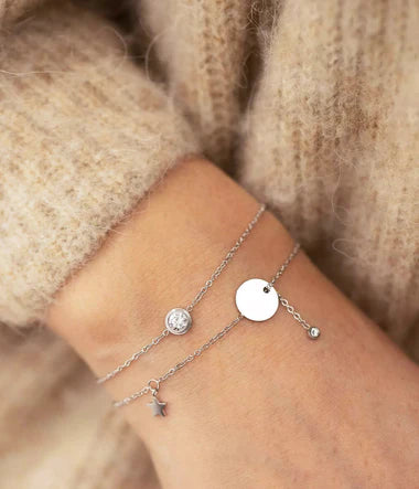 Bracelet ZAG Charm en acier doré