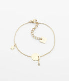 Bracelet ZAG Charm en acier doré