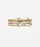 Bracelet Zag Cross avec nacre