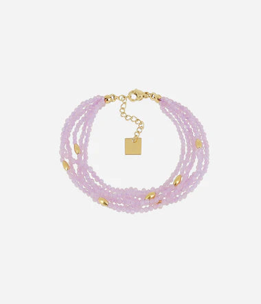 Bracelet ZAG 5 rangs Ray Violet phosphorescent