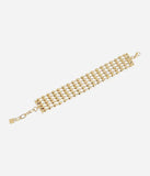 Bracelet Zag Caddy en acier doré