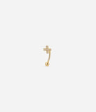 Piercing ZAG Angamos en acier doré