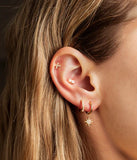 Piercing ZAG Barbade en acier doré