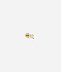Piercing ZAG Barbade en acier doré