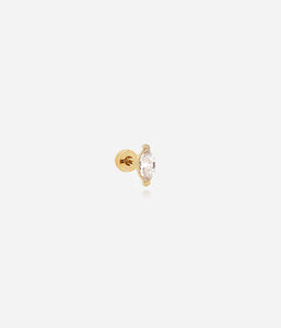 Piercing ZAG Graham en acier doré