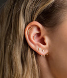 Piercing ZAG Melbourne en acier doré