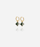 Boucles d'oreilles ZAG Créoles Velasquez vert