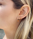 Boucles d'oreilles ZAG Créoles zirconiums roses