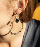 Boucles d'oreilles ZAG Jasmin en acier doré