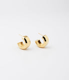 Boucles d'oreilles créoles ZAG Vaiana en acier doré