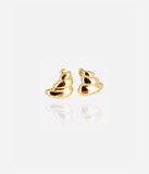 Boucles d'oreilles créoles ZAG Cali en acier doré