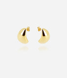 Boucles d'oreilles créoles ZAG Phoebe en acier doré