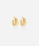 Boucles d'oreilles créoles ZAG Danielle en acier doré