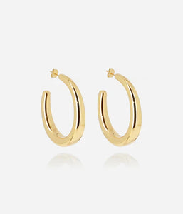 Boucles d'oreilles ZAG Créoles Andromede en acier doré