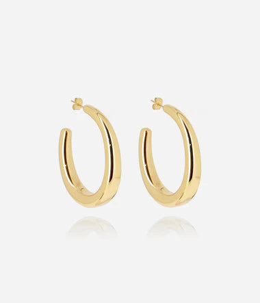 Boucles d'oreilles ZAG Créoles Andromede en acier doré