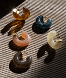 Boucles d'oreilles ZAG Marble bleu