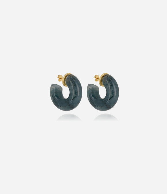 Boucles d'oreilles ZAG Marble bleu
