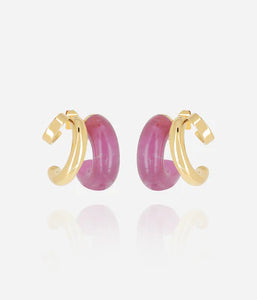 Boucles d'oreilles ZAG Luciana Violet