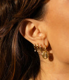 Boucles d'oreilles ZAG Otto en acier doré