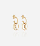 Boucles d'oreilles ZAG Otto en acier doré