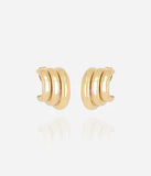 Boucles d'oreilles ZAG Ermina en acier doré