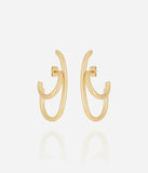 Boucles d'oreilles ZAG Augusta en acier doré