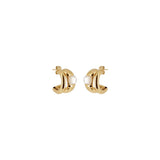 Boucles d'oreilles ZAG Elun en acier doré