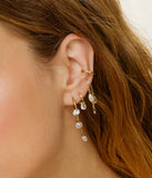 Boucles ZAG Isernia en acier doré (vendue à la pièce)