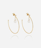 Boucles d'oreilles ZAG Noreply en acier doré