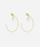 Boucles d'oreilles créoles ZAG Valoria en acier doré
