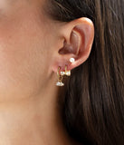 Boucles ZAG Essaouira en acier doré (vendue à la pièce)