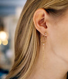 Boucles d'oreilles ZAG Paris en acier doré