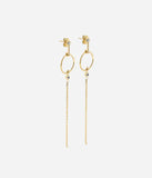 Boucles d'oreilles ZAG Paris en acier doré