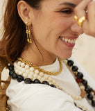 Boucles d'oreilles ZAG Brooke en acier doré