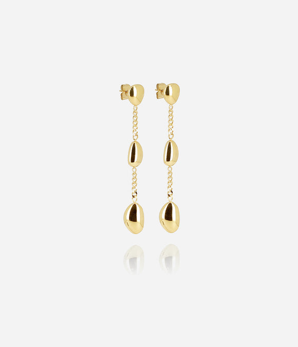 Boucles d'oreilles ZAG Brooke en acier doré