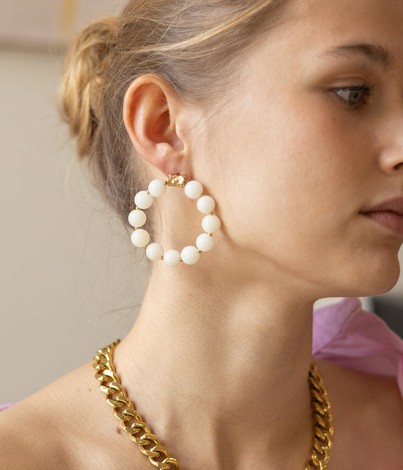 Boucles d'oreilles ZAG Tissa avec graines de bodhi