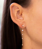 Boucles d'oreilles ZAG Bruma en acier doré