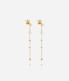 Boucles d'oreilles ZAG Bruma en acier doré