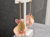 Boucles ZAG en acier doré 880j811