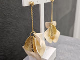 Boucles ZAG en acier doré 880j812